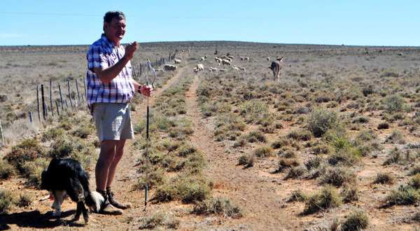 Chris Hayward, a South African farmer, says, "If our government lets these companies touch even a drop of our water, we're ruined."