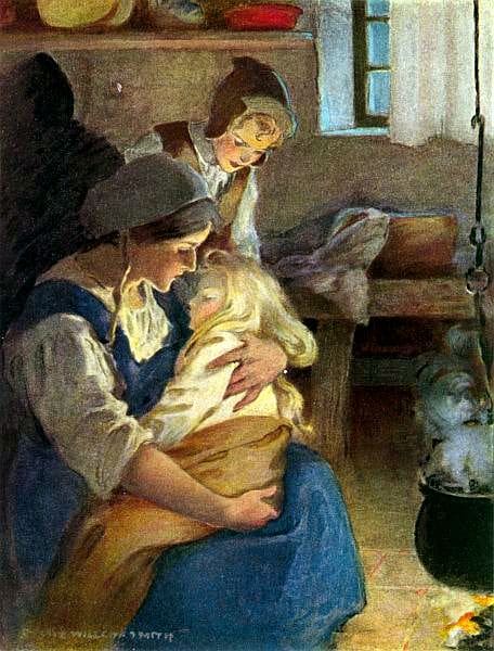 From The Princess and the Goblin by George MacDonald, illustrated by Jessie Willcox Smith, 1920