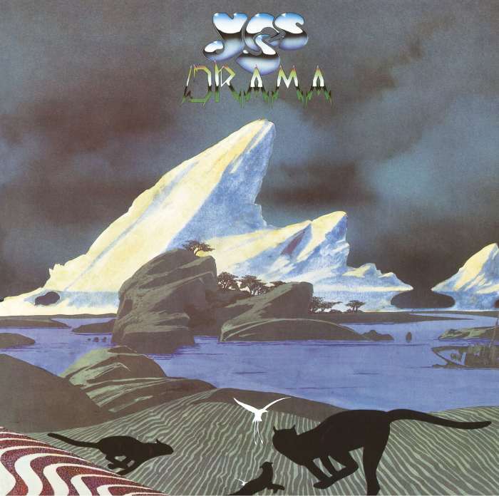 Yes "Drama" Atlantic Records K 50736 12" LP Vinyl Record, UK Pressing (1980) Album Cover Art & Design by Roger Dean