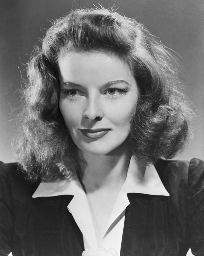 Actress Katharine Hepburn at age 33 (1941). Three years after surviving the 1938 Great New England Hurricane.