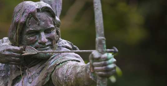 Men in the greenwoods armed with bows and arrows and taking on the soldiers of a 'bad' king. It all happened in Sussex.