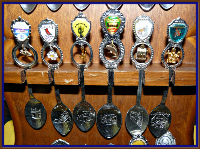 Collecting Souvenir Spoons with Charms is great fun. You can learn about a lot of locations that people have traveled to over the years. Sometimes you find spoon with a places that is now long gone, making that spoon very valuable.
