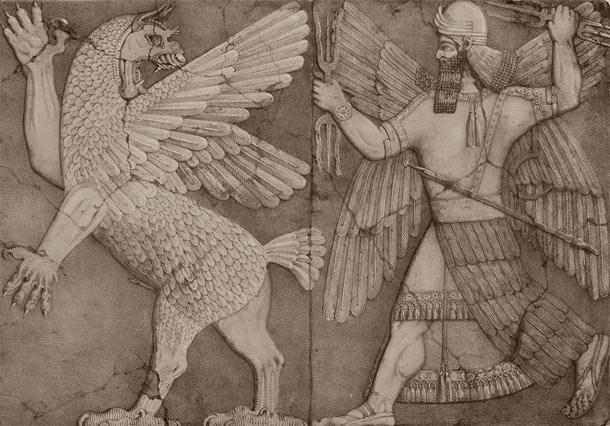 A Sumerian Tablet depicting a mythical figurine that could be real. A genetic modification?