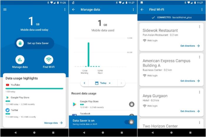 This app saves you data and shows you your data usage in real-time. Alerts you which app is using up too much data and finds open WiFi networks that are nearby.