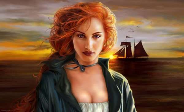 While modern artists depict Grace with long, red hair, Grace actually wore her hair cut short. When she was 12 her father refused to let her sail because her long hair would be caught in the mast. So, Grace cut her hair short and kept it that way.