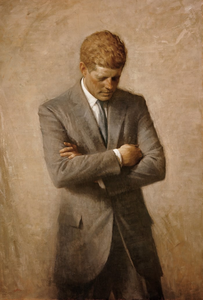 Aaron Shikler, Posthumous official presidential portrait of U.S. President John F. Kennedy, The White Historical Association
