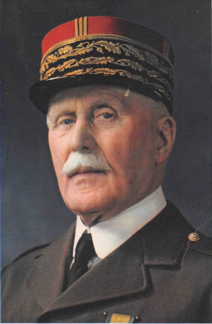 Philippe Petain, the leader of the Vichy collaborationist regime during WW2: like other developments, circumstances rather than inevitability led to the authoritarian collaborationist government which led the country under German occupation.