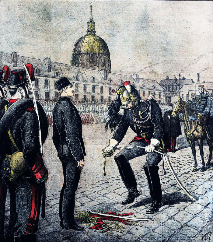 The false accusation of the French artillery officer Alfred Dreyfus of spying for Germany launched a major political crisis in France that did much to radicalize the French right and to form its penchant for antisemitism.