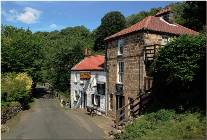 Somewhere to rest your bones on a warm day following the old W&PR trackbed? Try the Birch Hall Inn near the foot of the old incline, reached by a footpath that links the walk with the village