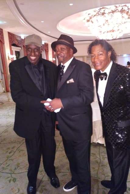 Dr. Ron with Bill Duke whose company, Duke Media, will direct his documentary, and comedian/actor, T.K. Carter, at the 2018 HAL Awards in Beverly Hills.