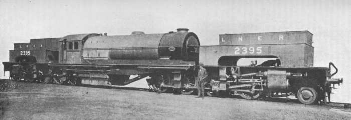 Class U1 2-8-8-2 articulated heavy freight locomotive - Not a Gresley design but contracted from Bsyert-Garratt for heavy coal trains on the steeply graded Wath line between Sheffield and Manchester. One only purchased,