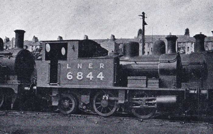 Class Z4 0-4-2 tank engine was bought in 1916 from Manning Wardle of Leeds. She's seen here at Kittybrewster shed on the former GNoSR system