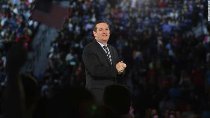 Senator Cruz announcing his bid for the presidency on March 25, 2015 at Liberty University in Lynchburg, Virginia