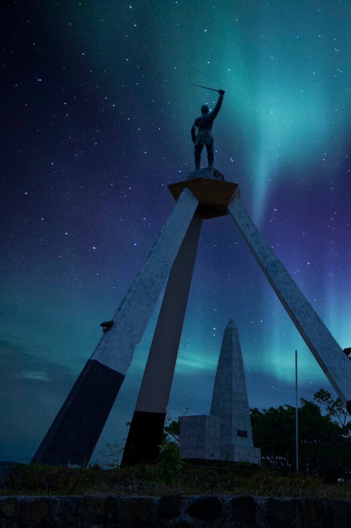 Monument to Francisco Morazán and his victory for independence at the Battle of La Trinidad.