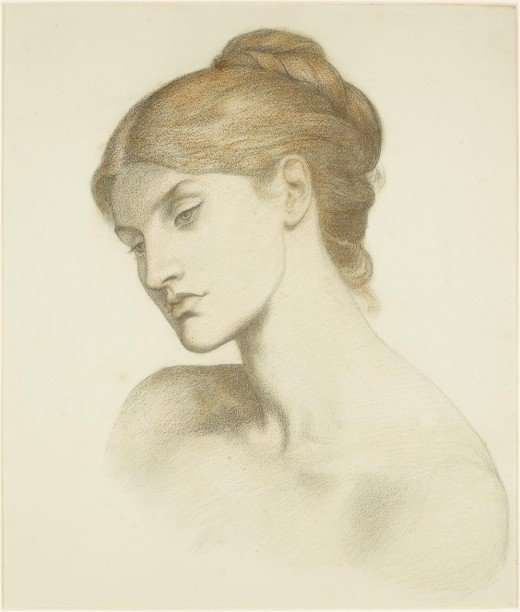 Alexa Wilding: (Lady Lilith – Study for the Head Dante Gabriel Rossetti circa 1872)