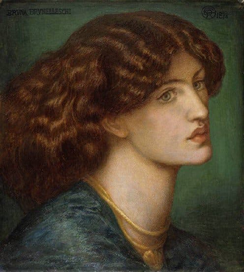 Jane Burden Morris: ‘Bruna Brunelleschi’ circa 1878.
