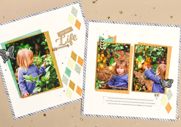 Using any kind of scraps, you can create basic shapes that can be used as embellishments on scrapbook pages, greeting cards, journals and more. Cut squares, triangles, circles, hearts, and diamonds in different shapes and sizes.