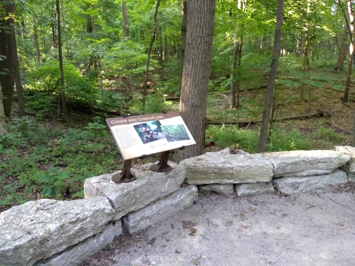 Along the 1.5-mile trail there are numerous plagues providing the history of the battle and information about the times and the aftermath.