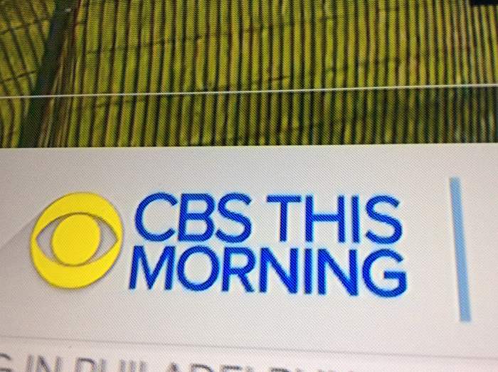 The logo for the news program “CBS This Morning” where information was confirmed from within this article.
