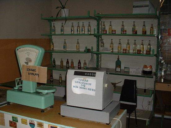 Communist era grocery store in Poland.