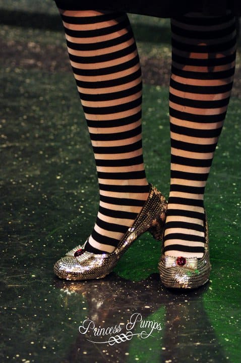 Built for the Wicked: London performance in 2011. A total of seven pairs in five different sizes were ordered for Nessarose and her understudies.