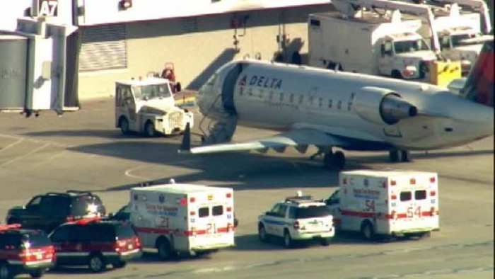 All passengers on a Delta flight were quaratined for two Hours,CDC & Chicago Emergency Medical Services examined woman with suspicious blister resembling a rare infectious disease.