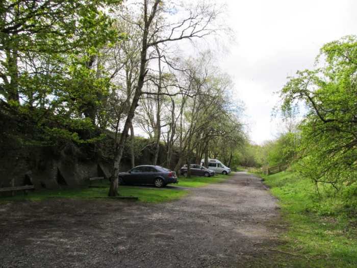 The car park near Lambley Viaduct on the former Alston railway trackbed - your apt starting point for the railway walk