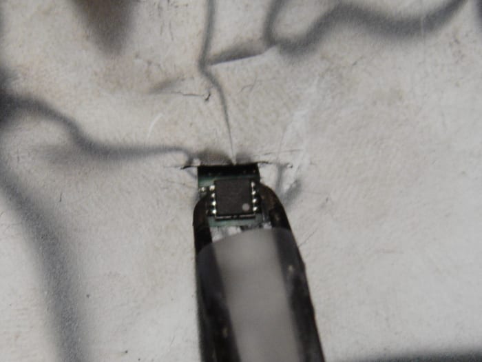 Practice several times to short the pins without touching other pins to avoid sparkles frying the motherboard.
