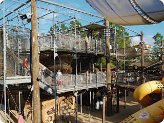 Animal Kingdom's Boneyard is a favorite of kids for the grandeur of its dino-themed playscape and adults for its shaded places to take a load off.