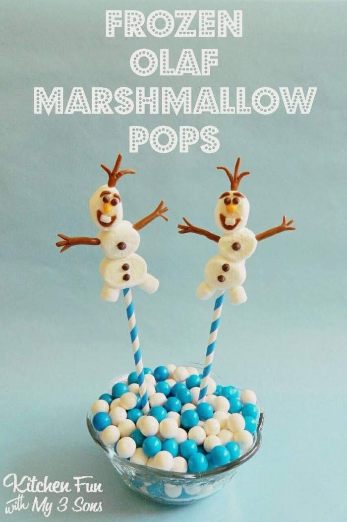 Frozen Olaf Marshmallow Pops