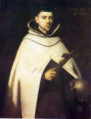 Saint John of the Cross, major figure of the Counter-Reformation, a Spanish mystic, a Roman Catholic saint, a Carmelite friar and a priest and a Doctor of the Church - painting by Francisco de Zurbarán, 1656