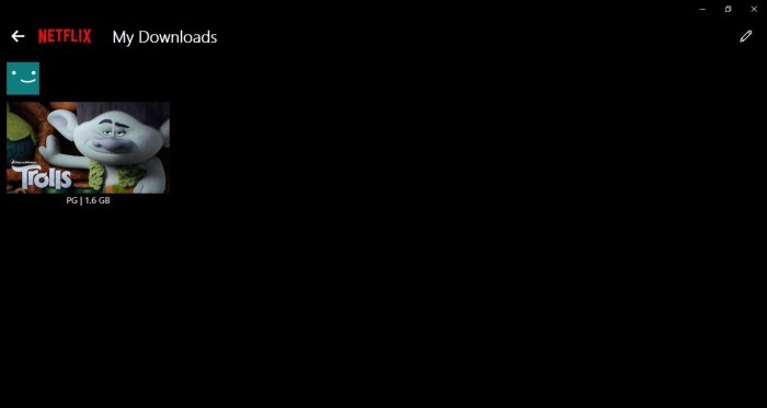 Click "Menu" and then click "My Downloads." All of the content you've downloaded appears on this screen.
