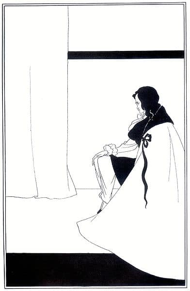 'The Fall of the House of Usher' (1894) an illustration for a book of short stories by Edgar Allan Poe