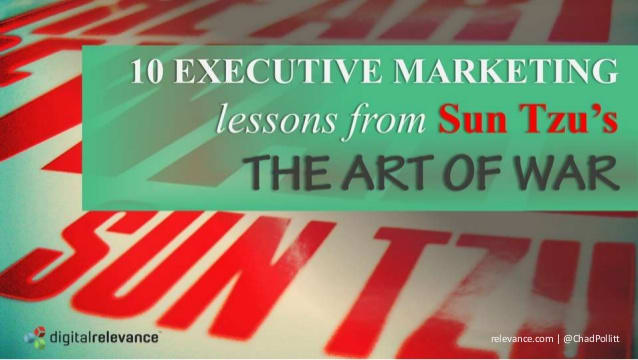 War Of Ideas Have moved into he Marketing world and Sun Tzu's Ideas are the Weapons of Choice in the Marketing battlefield