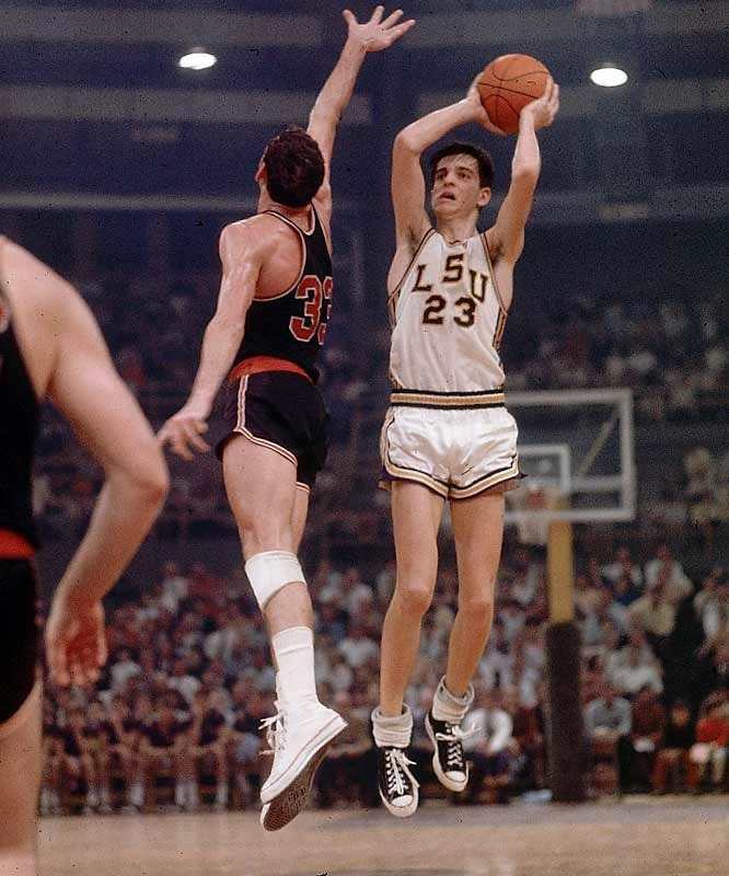 A mop of hair, floppy socks and triple teamed every game! He still is far and away the highest scorer in college basketball history. Pete Maravich wanted to be the best person he could possibly be.