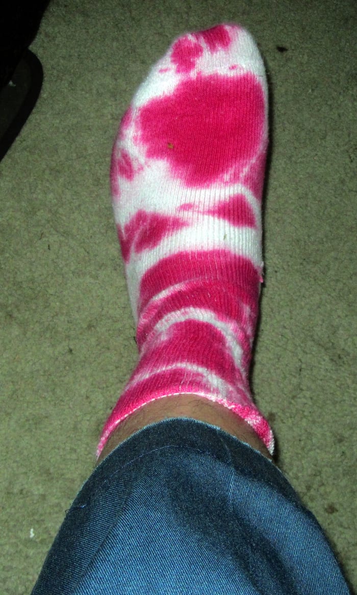 Tie Dye Socks are pretty cool! Great way for kids to earn money! Cheap, easy to do, and they come out looking awesome.