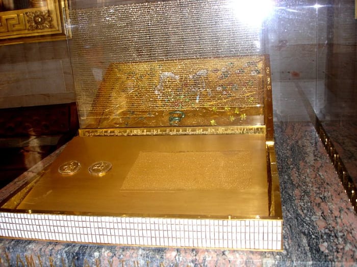 This replica of the Magna Carta is in the rotunda of the United States Capitol in Washington.