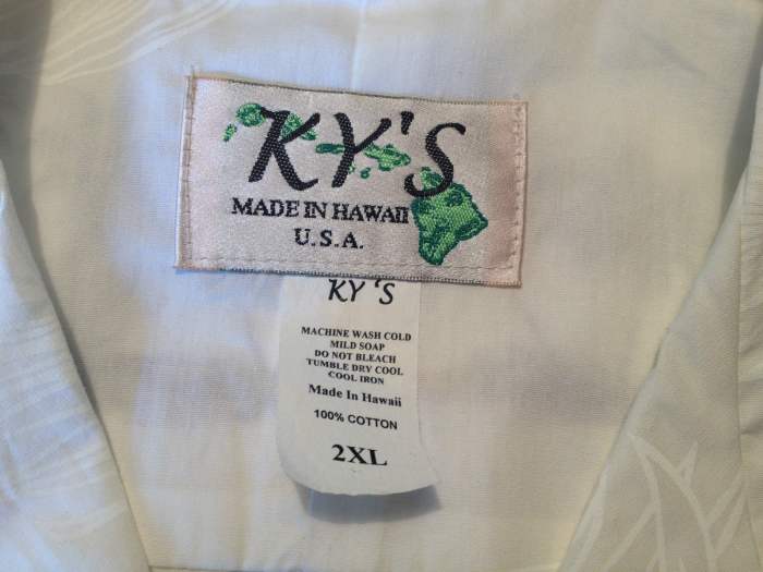 It is so amazing that after all these years and been worn a great deal that this shirt is still bright and crisp and has little or no signs of having been worn.
