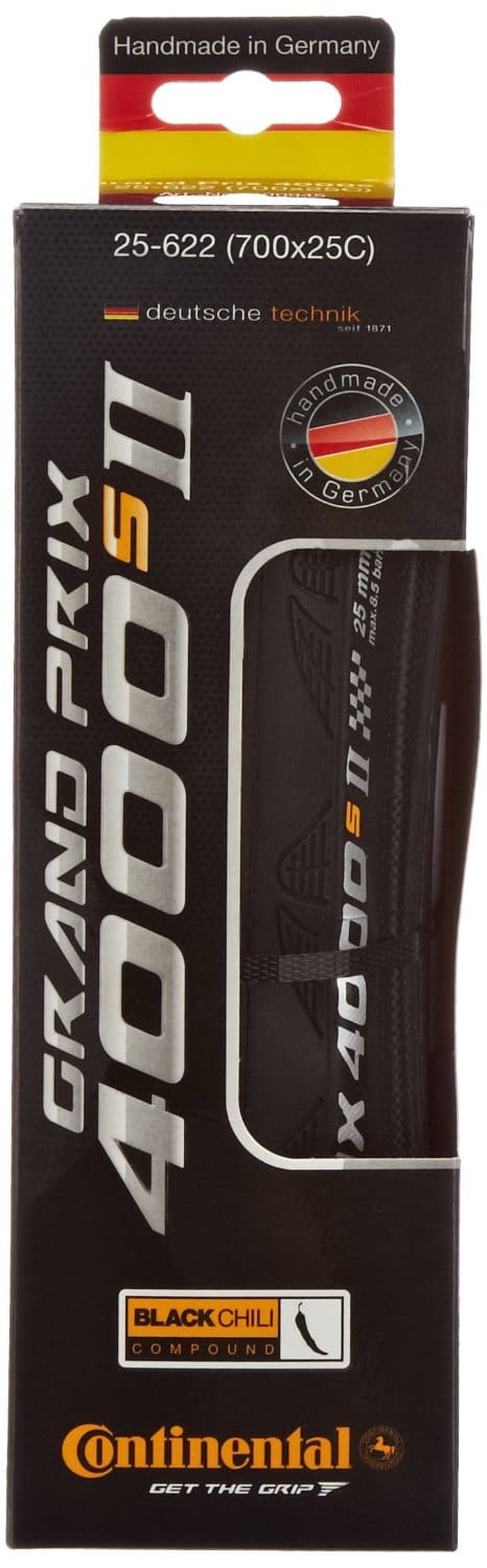 The Continental GP 4000S II offers a great combination of grip, speed, durability and puncture resistance making it ideal as a training tire