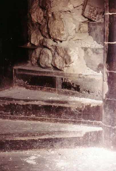 Staircase in Tower of London where the bones of two children were found buried at the bottom of stairs, consistent with the Princes