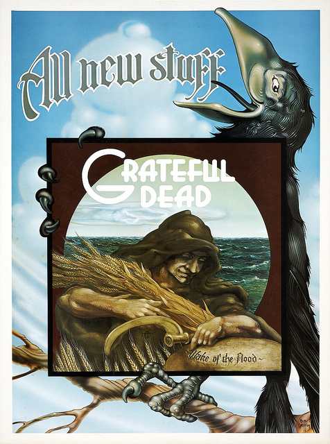 The Grateful Dead "Wake Of the Flood" Grateful Dead Records In Store Promotional Display (1973) Promo Poster Art by Rick Griffin