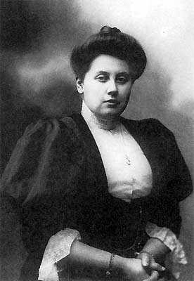 Anna Vyrubova worshiped Rasputin and was close friends with the Royal Family. Note the handcuffs as she lead to her fate during the Russian Revolution.