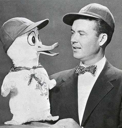 The other was in voice actor Jimmy Weldon's Webster Webfoot puppet he performed on local children shows