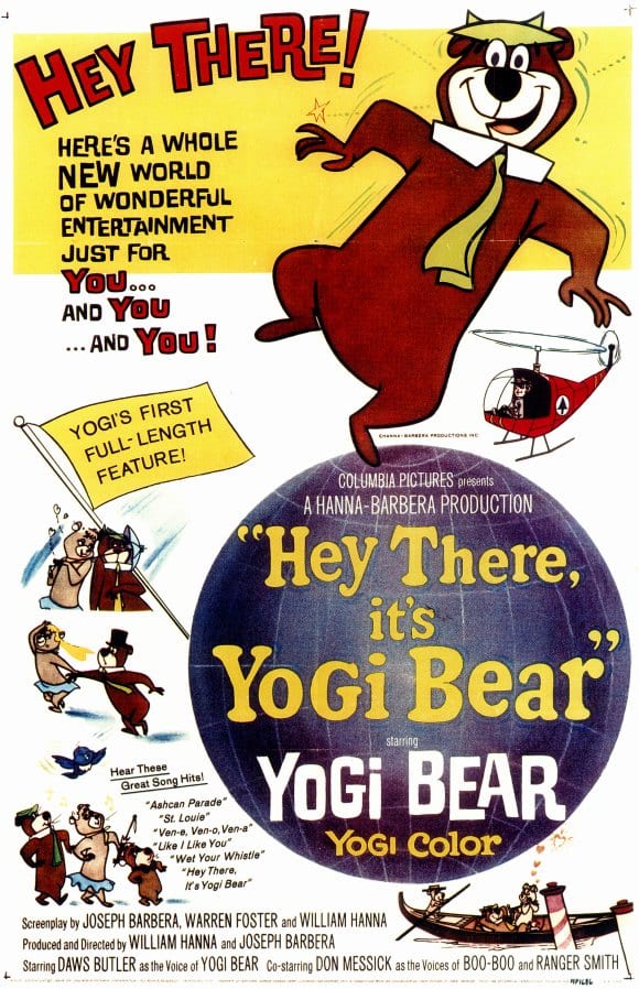 "Hey There, It's Yogi Bear", released in 1964, was the very first feature film Hanna-Barbera produced
