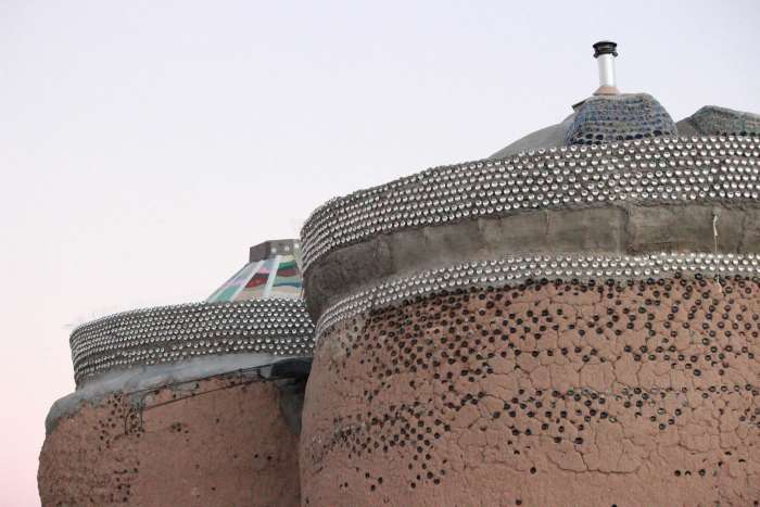 Earthship of Taos, New Mexico. Earthships allow their builders to experiment with unusual forms and styles.