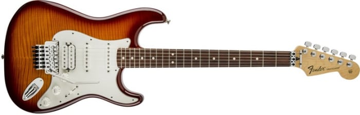 Fender Standard Stratocaster HSS Plus Top. Standard Stratocaster Plus Top Electric Guitar with Floyd Rose Tremolo