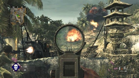 Image screenshot taken from Call of Duty: World at War (COD 2008) - and is important as we now take a look at the following World War 2 (Call of Duty) title developed by Sledgehammer Games, Call of Duty: WWII (COD 2017)