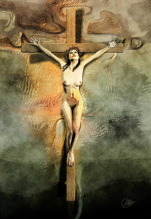 A symbol of "sexual crucifixion" to display society's view of a woman's primary purpose- to please their husbands and bear their children.
