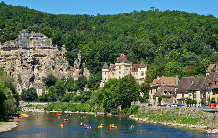 The Dordogne at Chateau Malartrie at Véyzac.