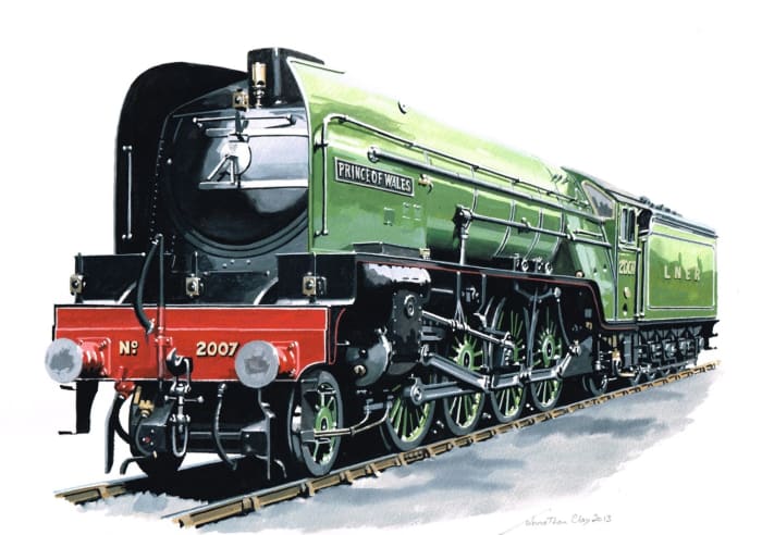 Poster presentation: 2001 artist's impression of the completed Class P2 2007 'Prince of Wales'
